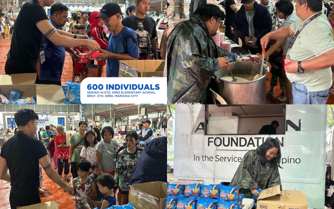 600 Evacuees Served in Sto. Niño, Marikina Amid Rising Floodwaters