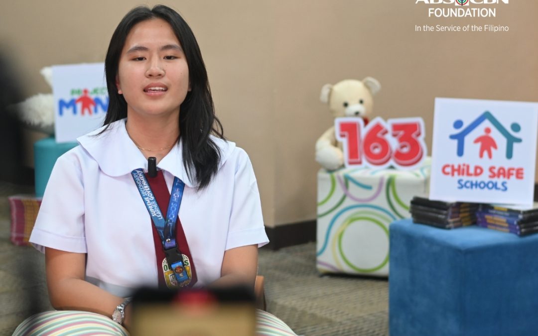 ABS-CBN Foundation Bantay Bata 163 Children and Youth Advocacy Council Member Jasmine Cueto Advocates for Mental Health and Child Protection