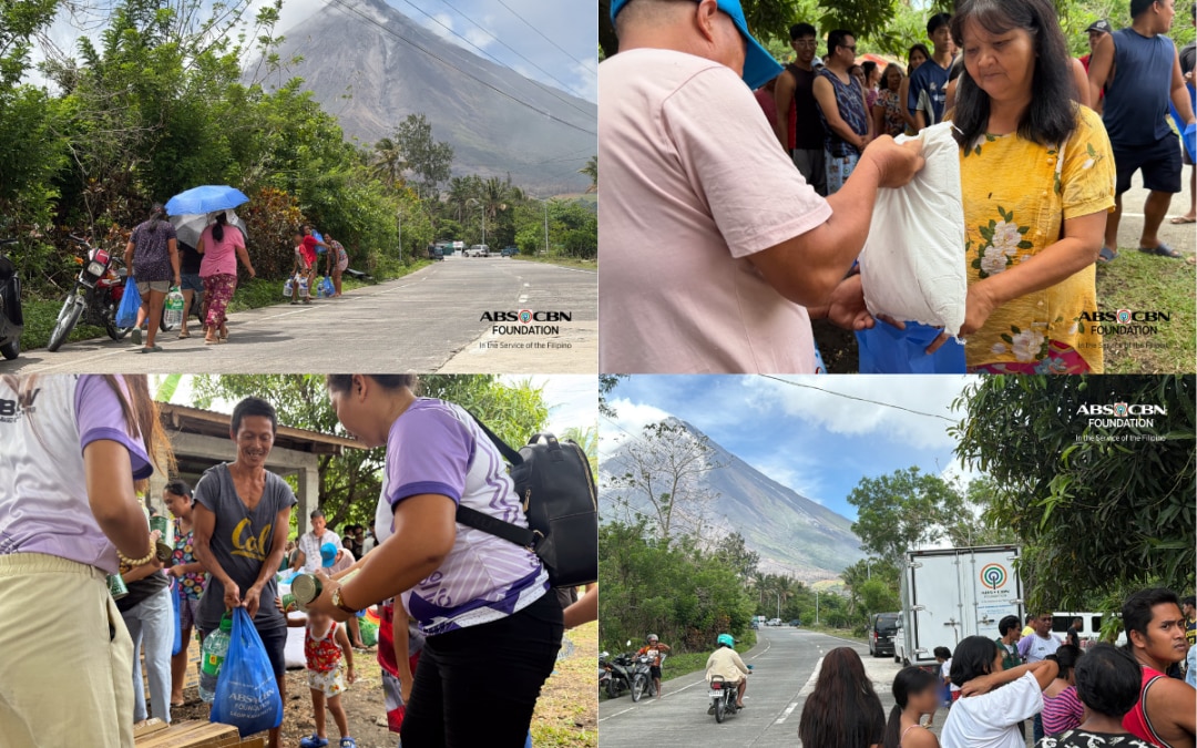 385 Families in Brgy. Anoling Receive Relief and Clean Water Amid Mayon Activity